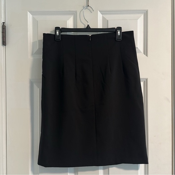 NWT S&D Pleated Black Pencil Skirt Size US10 - Picture 10 of 11